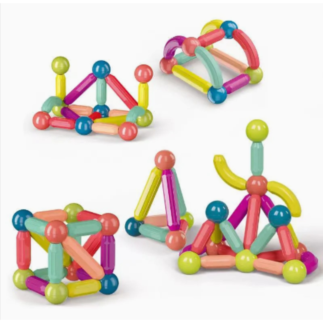 Juego Bolas-Varillas Magnéticas 36 pcs